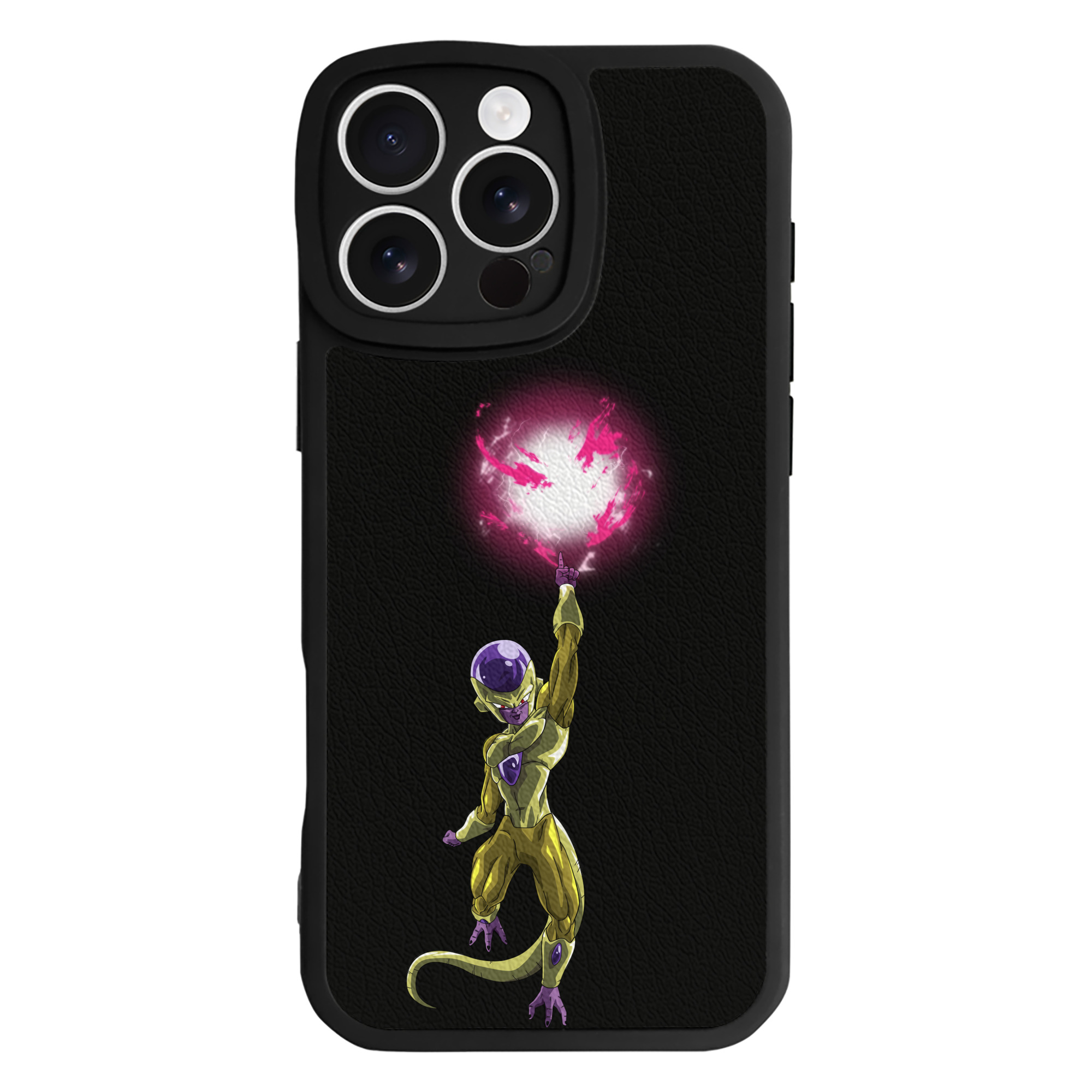 （画像用） ドラゴンボール フリーザ DRAGON BALL Frieza 【iPhone 16シリーズ対応】シリコンスマホケース（レザー調） 材質：シリコン